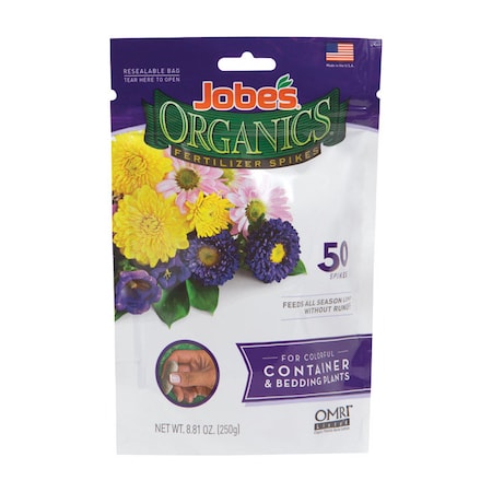 Jobes Jobe's Organics Organic Spikes Container & Bedding Plant Food 0.55 lb 06128